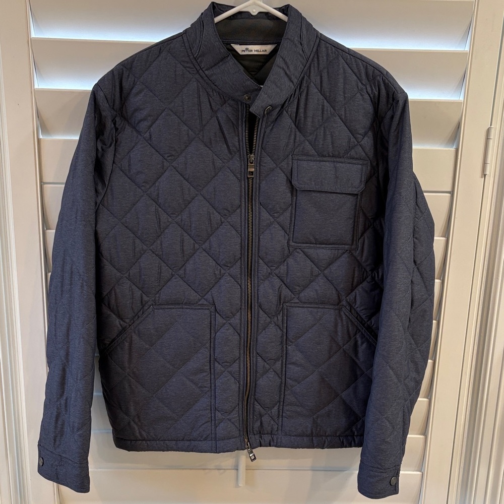 Peter Millar Quilted Jacket - Dark Blue